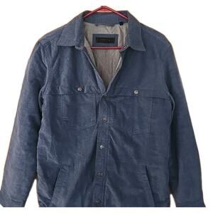 Dakota Grizzly Men's Jacket Quilted Interior Soft Size Small Blue